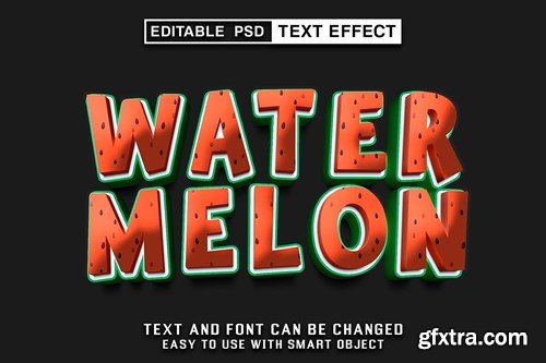 Watermelon Editable Text Effect HYS9WK3