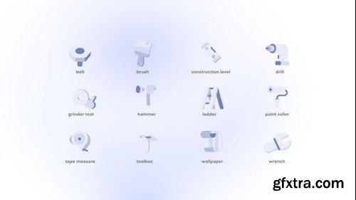 Videohive Repair Tools - Flat Icons 49204001 Videohive Repair Tools - Flat Icons 49204001