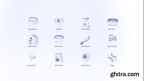 Videohive Pet - Flat Icons 49203316
