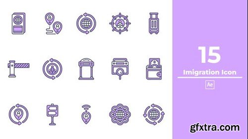 Videohive Imigration Icon After Effects 49204002
