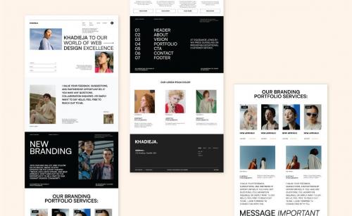 Khadieja - Branding Portfolio Landing Page Khadieja - Branding Portfolio Landing Page