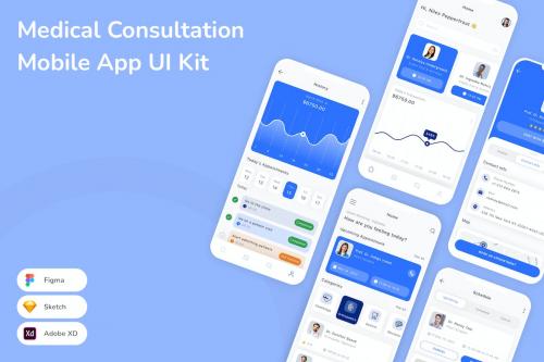 Medical Consultation Mobile App UI Kit Medical Consultation Mobile App UI Kit