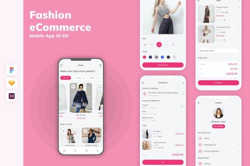 Fashion eCommerce Mobile App UI Kit Fashion eCommerce Mobile App UI Kit