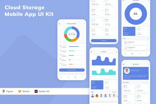 Cloud Storage Mobile App UI Kit Cloud Storage Mobile App UI Kit