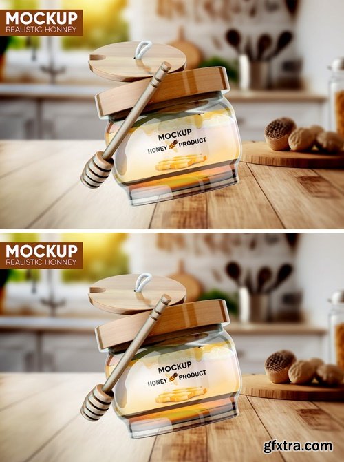 Honey Jar Mockup MCHKRWE Honey Jar Mockup MCHKRWE