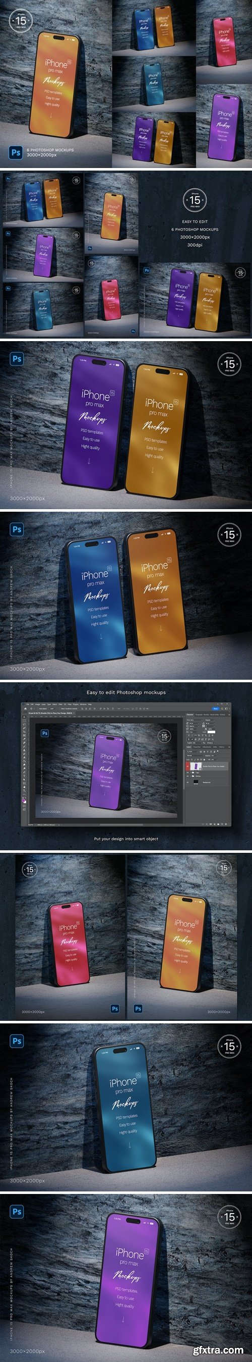 iPhone 15 Pro Max Mockup ERVTH64 iPhone 15 Pro Max Mockup ERVTH64