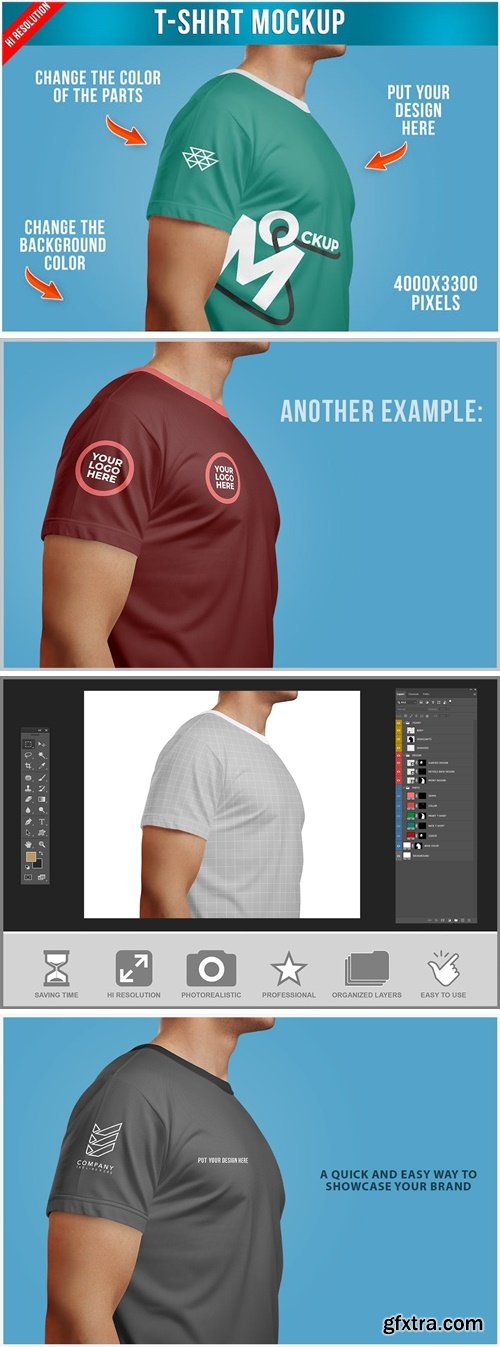 T-Shirt in Men Mockup T98WD4B T-Shirt in Men Mockup T98WD4B
