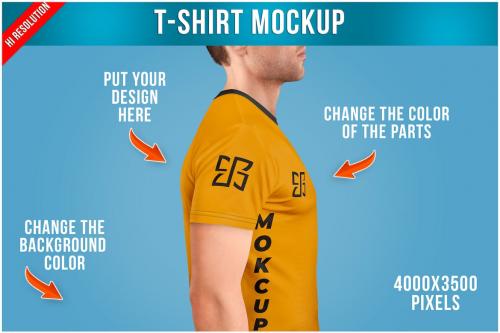 T-Shirt Mockup - Side View