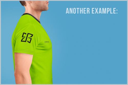 T-Shirt Mockup - Side View T-Shirt Mockup - Side View