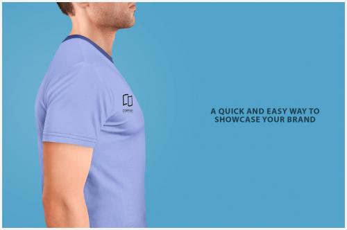 T-Shirt Mockup - Side View T-Shirt Mockup - Side View