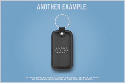Leather Keychain Mockup Leather Keychain Mockup