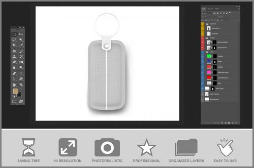 Leather Keychain Mockup Leather Keychain Mockup