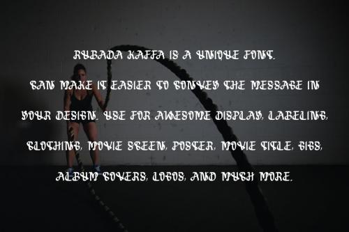 RUBADA KAFFA - Handwritten Font