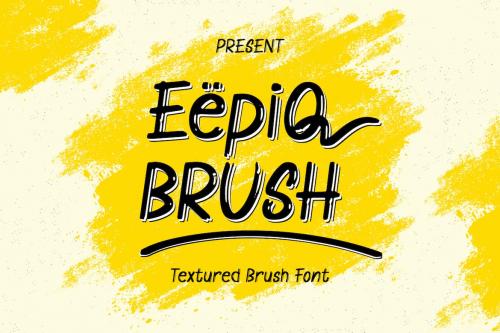 Eepiq Brush - Textured Brush Font