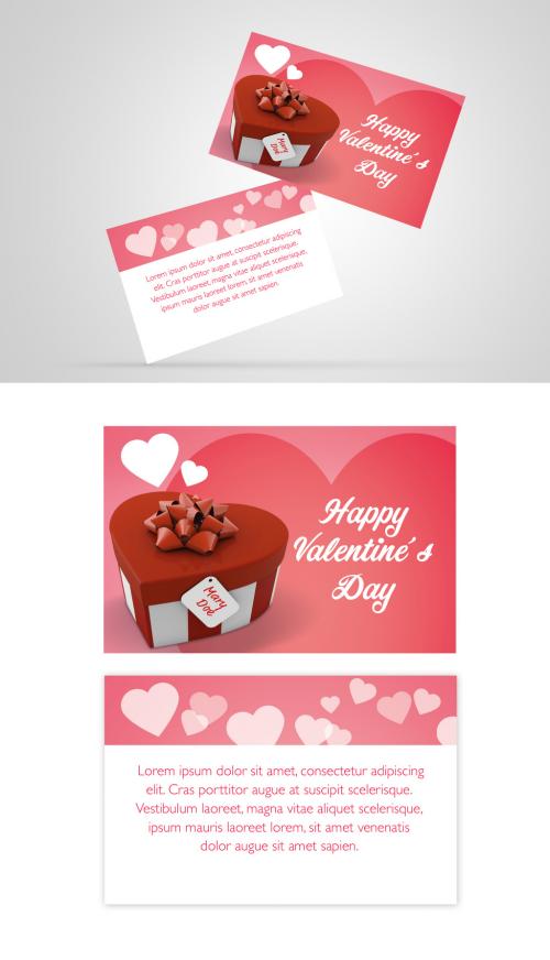 Valentine's Day Gift Card Layout - 246656016