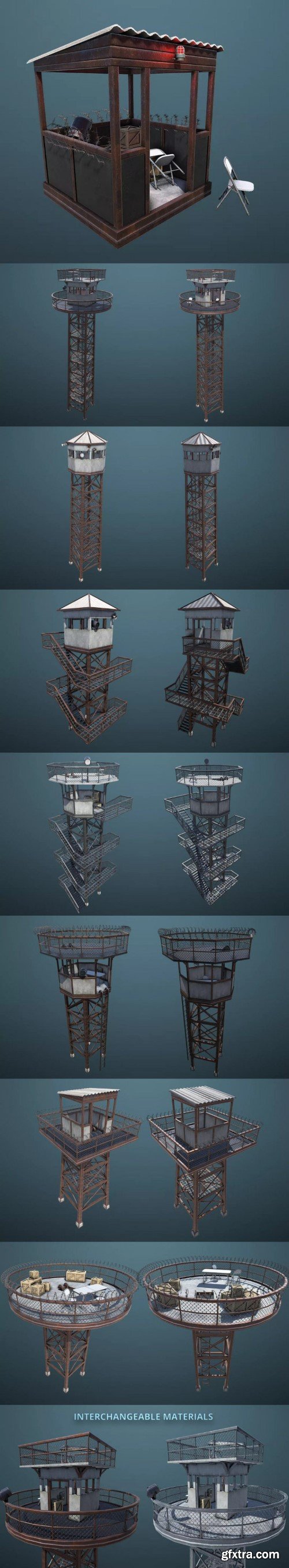 Unreal Engine - Modular Guard Tower Set