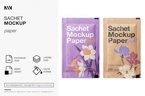 Sachet Mockup Sachet Mockup