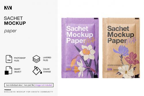 Sachet Mockup Sachet Mockup