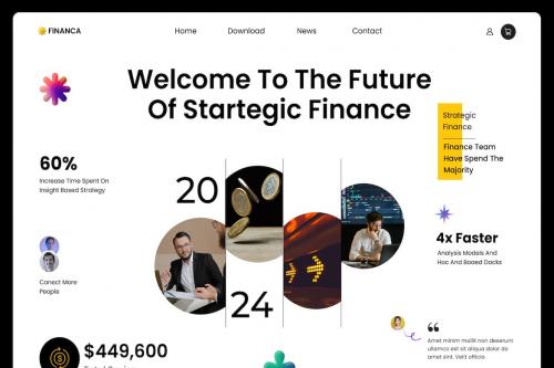 Financa - E wallet Finance Website Hero Financa - E wallet Finance Website Hero
