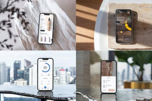 iPhone Pro 13 Screen Mockups iPhone Pro 13 Screen Mockups