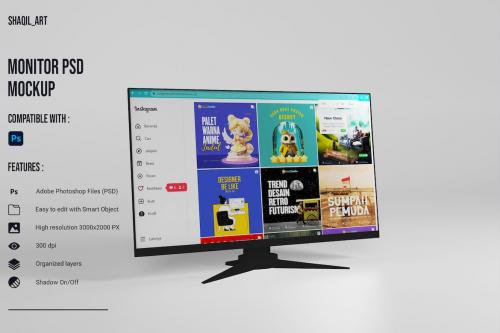 Monitor Mockup Monitor Mockup