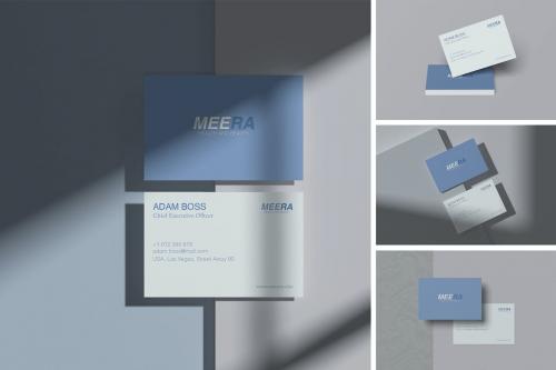 MEERA - Business Card Mockup MEERA - Business Card Mockup