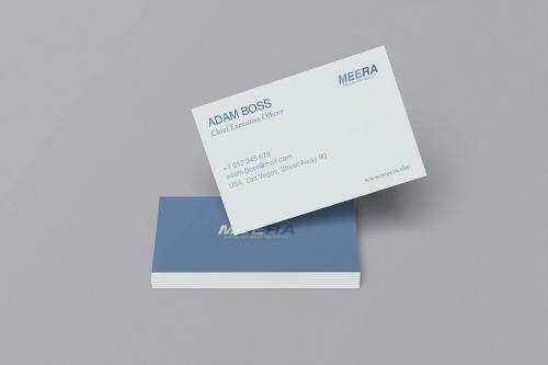MEERA - Business Card Mockup MEERA - Business Card Mockup