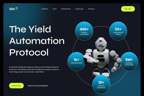 Idle - Robotic Technology Website Hero Idle - Robotic Technology Website Hero