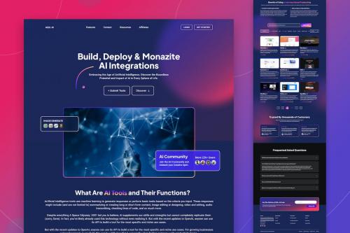 AquAI - AI Tools Directory Landing Page AquAI - AI Tools Directory Landing Page