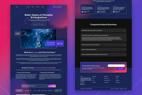 AquAI - AI Tools Directory Landing Page AquAI - AI Tools Directory Landing Page