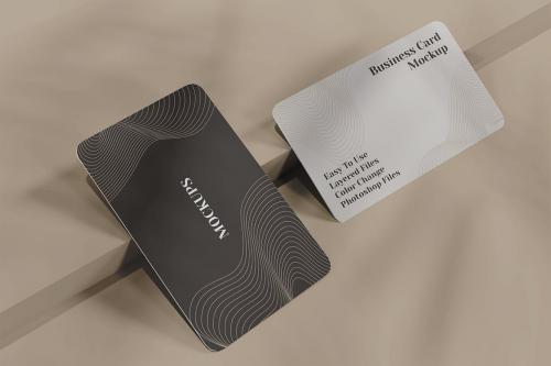 Minimalistic composition of business card mockup