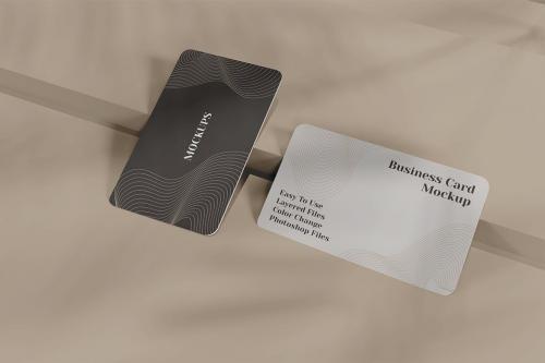 Minimalistic composition of business card mockup