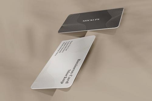 Minimalistic composition of business card mockup