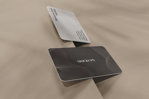 Minimalistic composition of business card mockup