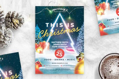 Christmas Party Flyer Template (PSD Format)