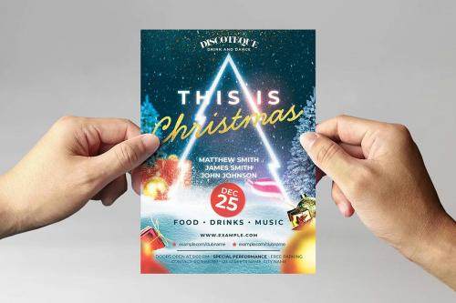 Christmas Party Flyer Template (PSD Format)