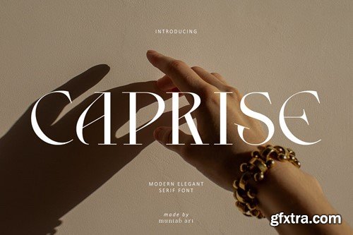 Caprise | Modern Serif CWGVPAG