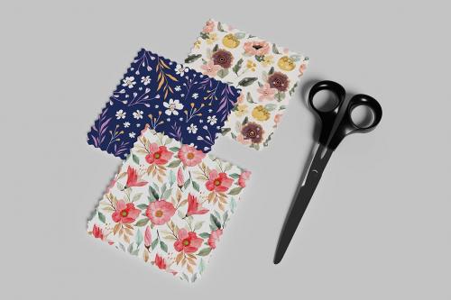 Fabric Swatches Mockup