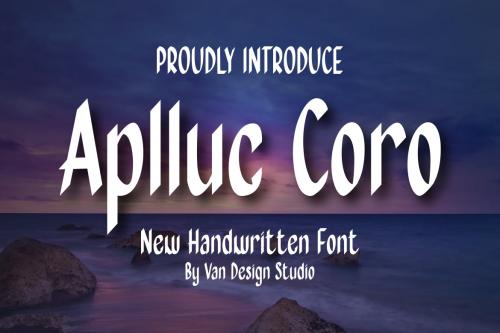 Aplluc Coro - Handwritten Font