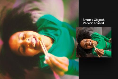 Radial Blur Square And Poster Photo Effect Radial Blur Square And Poster Photo Effect