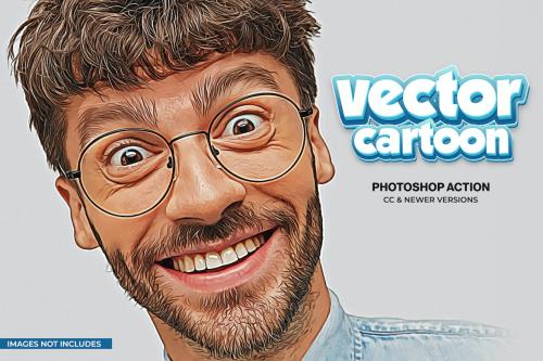 Vector Cartoon Photoshop Action Vector Cartoon Photoshop Action