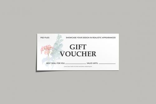 Gift Voucher Mockup Gift Voucher Mockup