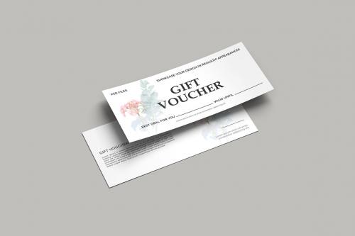Gift Voucher Mockup Gift Voucher Mockup