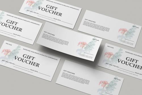 Gift Voucher Mockup Gift Voucher Mockup