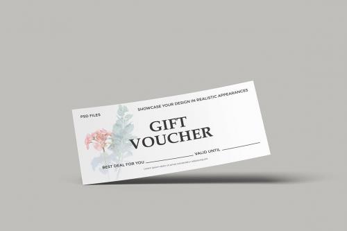 Gift Voucher Mockup Gift Voucher Mockup