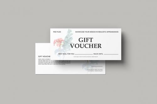 Gift Voucher Mockup Gift Voucher Mockup