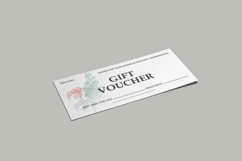 Gift Voucher Mockup Gift Voucher Mockup