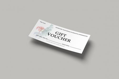 Gift Voucher Mockup Gift Voucher Mockup