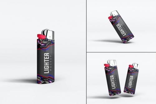 Gas Lighter Mockup Collection