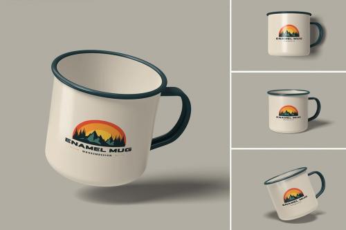 Enamel Mug Mockup